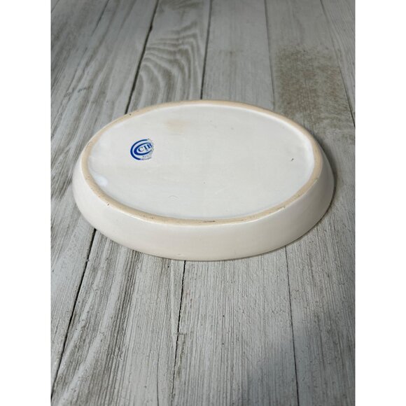 Cheddar & Swiss Cheese Appetizers Plates Oval White - Set Of 2 - Picture 5 of 9